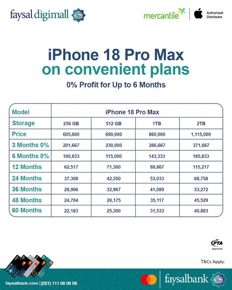 Iphone 18 Pro Installment Plans In Pakistan Compare All Purchase Plans