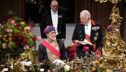 King Charles Welcomes Omans Sultan On First State Visit To Uk In 44 Years
