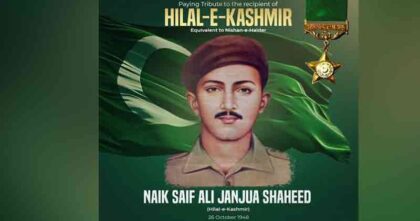 Military Leadership Pays Tribute To Naik Saif Ali Janjua On Martyred Anniversary