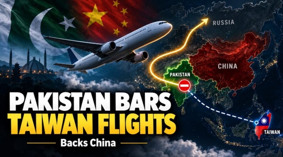 Pakistan Blocks Taiwan Flights From Its Airspace To Reinforce Strategic Support For China