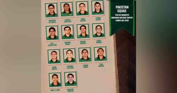 Pakistan Name Squad For Icc Womens Emerging Nations Trophy 2026
