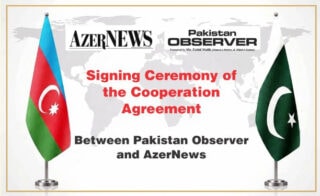 Pakistan Observer, AzerNews Sign MoU to Strengthen Media Cooperation