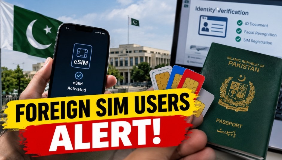 pakobserver.net - Web Desk Lahore - Pakistan plans Strict Identity Checks for Foreign SIMs, eSIM Users
