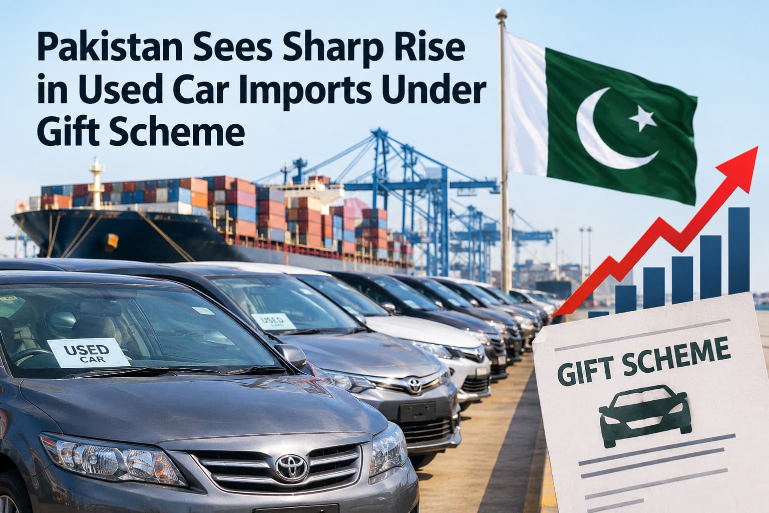 Pakistan Sees Sharp Rise in Used Car Imports Under Gift Scheme