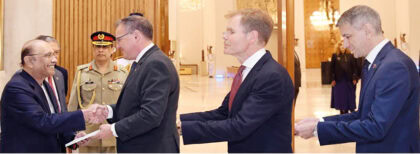 President Receives Credentials From Norway Azerbaijan Switzerland Envoys