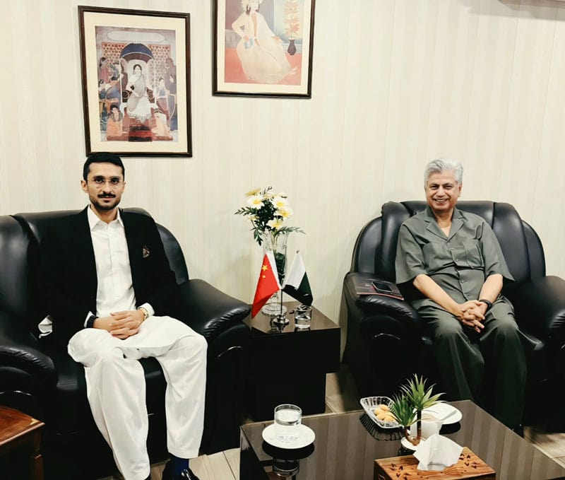 Presidents Spokesperson Visits Pakistan Observer Meets Saud Faisal Malik