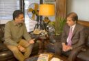 Railways Minister Hanif Abbasi Meets Pakistan Observer President Gauhar Zahid Malik