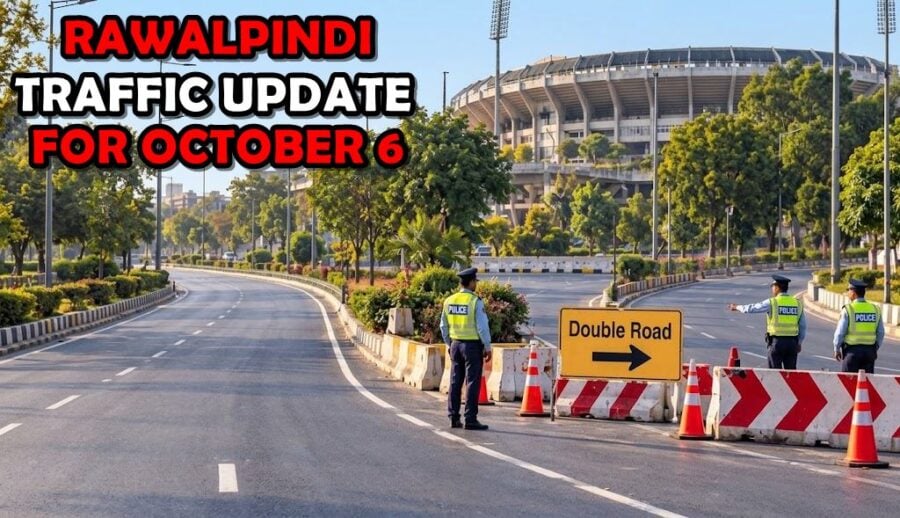 Rawalpindi Traffic Alert These Roads To Close On October 6 For Pakistan Sri Lanka Match