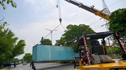 Relief For Islamabad Residents As Containers Being Removed After 24 Days