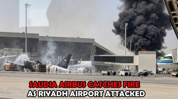 Riyadh Airport Attack Saudia Airbus A310 Catches Fire In Apparent Houthis Missile Strike