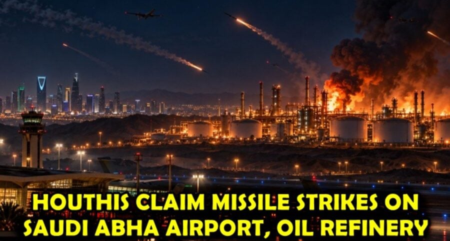 Saudi Arabias Abha Airport Defence Ministry Oil Refinery Targeted In Fresh Houthis Attack