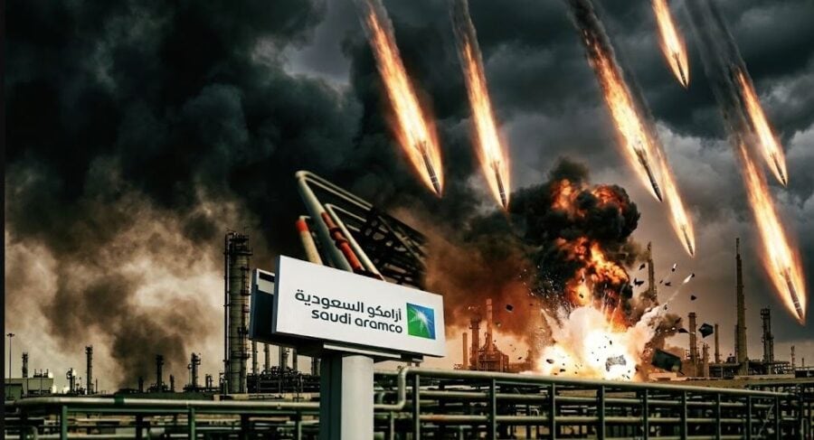 Saudi Aramco Engulfed In Flames Again As Houthi Attack Fears Grip Oil Markets