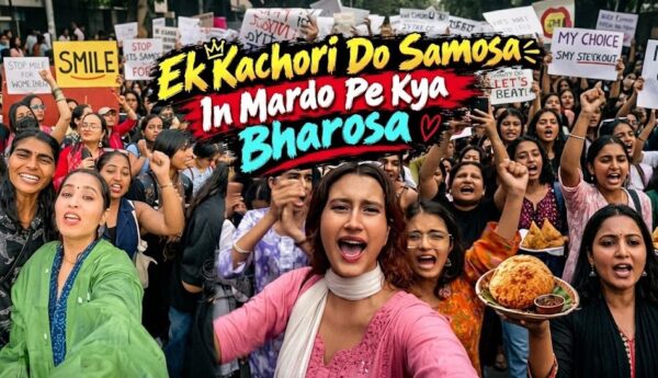 What Is Ek Kachori Do Samosa Trend That Is Fueling Delhi Womens Protest
