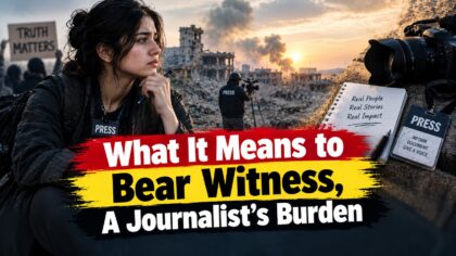 What It Means To Bear Witness A Journalists Burden